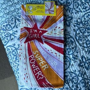 Blue Q Dish Towel, NWT